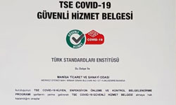Manisa TSO 'Covid-19 Gvenli Hizmet Belgesi' ald