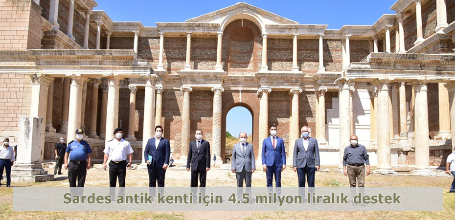 Sardes antik kenti iin 4.5 milyon liralk destek